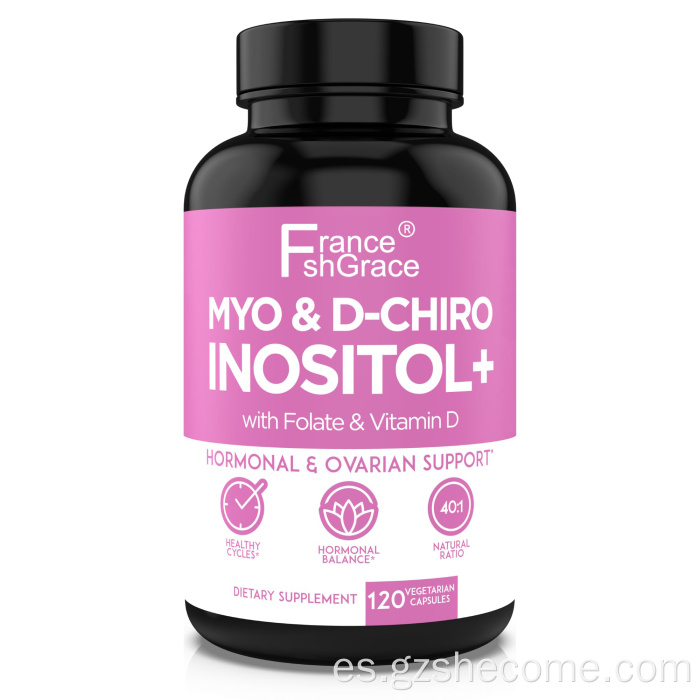 Cápsulas de inositol de soporte ovario myo-inositol y D-chiro
